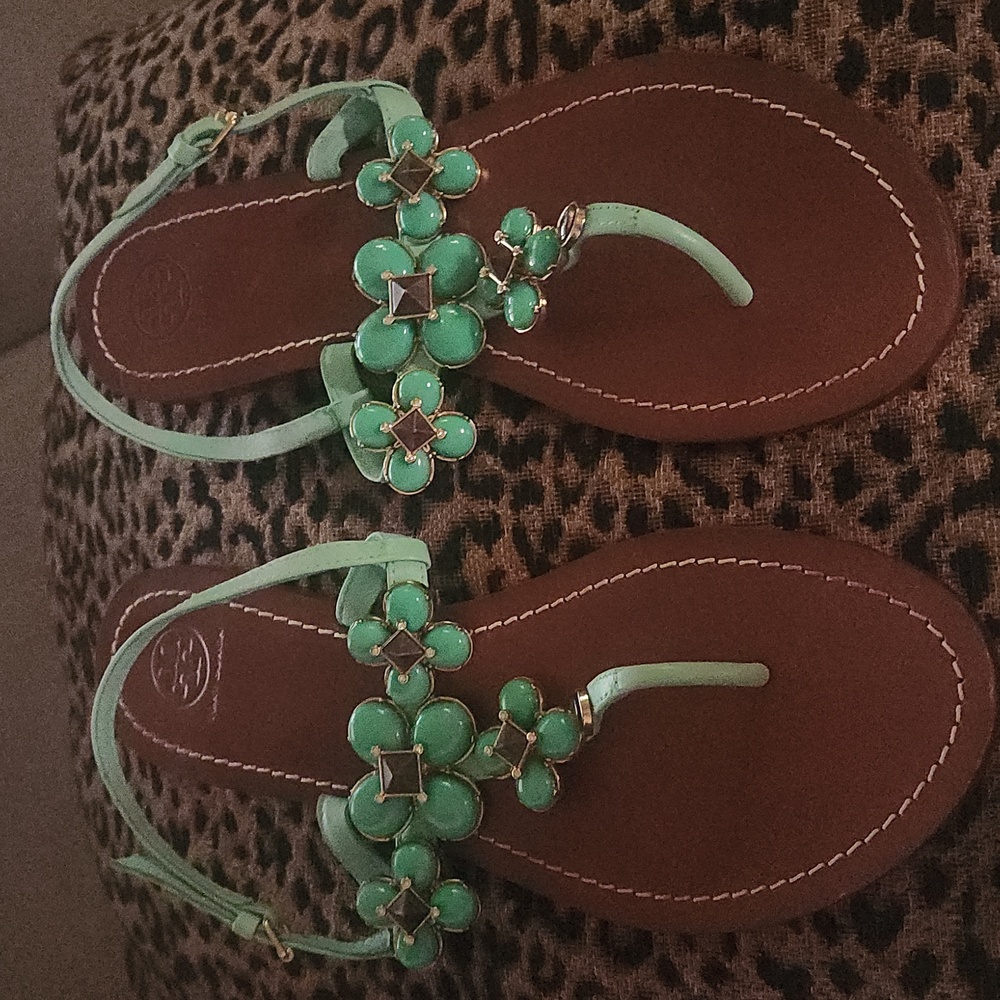 Tory Burch jewel sandal